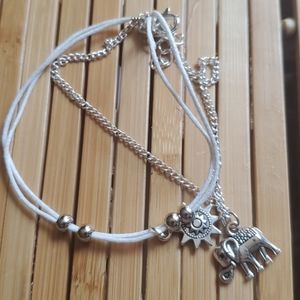 One  Of my favorites  ankle bracelet 🐘 and 🌞